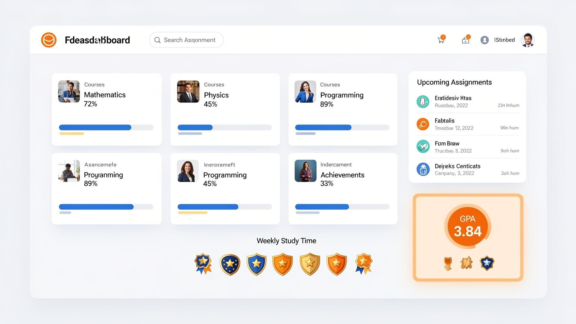 Lumen LMS — Learning Management System — product UI mockup